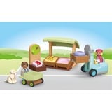 PLAYMOBIL Junior - Stand de marché bio et chariot élévateur, Jouets de construction 71691