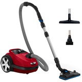 Philips 7000 series Aspirateur avec sac, aspiration de la poussière à 99,9 %, 750 W Rouge, aspiration de la poussière à 99,9 %, 750 W, 750 W, Aspirateur réservoir cylindrique, Sec, Sac à poussière, 4 L, Filtre allergène