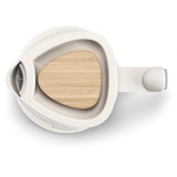 Philips Eco Conscious Edition HD9365/10 Bouilloire - Plastiques 100% biosourcés Blanc (mat), 1,7 L, 2200 W, Plastique, Indicateur de niveau d'eau, Sans fil, Filtrage