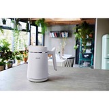 Philips Eco Conscious Edition HD9365/10 Bouilloire - Plastiques 100% biosourcés Blanc (mat), 1,7 L, 2200 W, Plastique, Indicateur de niveau d'eau, Sans fil, Filtrage