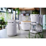Philips Eco Conscious Edition HD9365/10 Bouilloire - Plastiques 100% biosourcés Blanc (mat), 1,7 L, 2200 W, Plastique, Indicateur de niveau d'eau, Sans fil, Filtrage