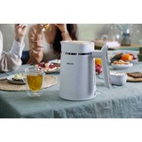 Philips Eco Conscious Edition HD9365/10 Bouilloire - Plastiques 100% biosourcés Blanc (mat), 1,7 L, 2200 W, Plastique, Indicateur de niveau d'eau, Sans fil, Filtrage