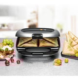 Rommelsbacher ST 1000, Machine à croque monsieur Noir/Argent