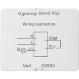 Shelly PbS Ogemray Smart Relay 25A, Relais Blanc