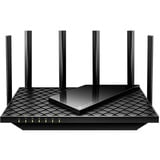 TP-Link Archer AX5400 routeur sans fil Gigabit Ethernet Tri-bande (2,4 GHz / 5 GHz / 6 GHz) Noir Noir, Wi-Fi 6E (802.11ax), Tri-bande (2,4 GHz / 5 GHz / 6 GHz), Ethernet/LAN, Noir, Routeur