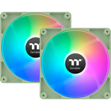Thermaltake CT120 Reverse ARGB Sync PC Cooling Fan Matcha Green ventilateurs de boîtier Vert clair, 2 pièces, 120 x 120 x 25 mm, PWM