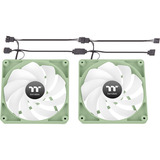 Thermaltake CT120 Reverse ARGB Sync PC Cooling Fan Matcha Green ventilateurs de boîtier Vert clair, 2 pièces, 120 x 120 x 25 mm, PWM