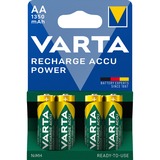 VARTA Ready2Use HR06 1350 mAh Batterie rechargeable AA Hybrides nickel-métal (NiMH) Batterie rechargeable, AA, Hybrides nickel-métal (NiMH), 4 pièce(s), 1350 mAh, Vert