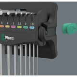 Wera 950/9 Jeu de clés hexagonales 8, Tournevis Chrome, 10 pièces, métrique, chromé