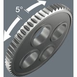 Wera Cliquet Zyklop Speed 8000 C Black Edition, 1/2", Clè dynamométrique Noir/Vert