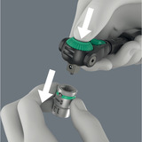 Wera Cliquet Zyklop Speed 8000 C Black Edition, 1/2", Clè dynamométrique Noir/Vert