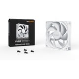 be quiet! Pure Wings 3 PWM ventilateur de boîtier Blanc, 120 x 120 x 25 mm, Ventilateur, 12 cm, 1600 tr/min, 84,8 m³/h, Blanc