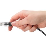 goobay Câble adaptateur Ethernet USB-C 3.2 Gen2 > RJ-45, Slim Noir/gris