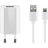 goobay Kit de charge USB-C 5 watts, Chargeur Blanc
