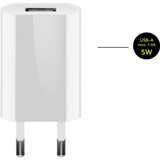 goobay Kit de charge USB-C 5 watts, Chargeur Blanc