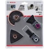 Bosch 2 608 661 695 accessoire d'outil multifonction Jeu de lames, Jeu de lames de scie Jeu de lames, Carrelage, Acier fin au carbone, 4 pièce(s), Blister