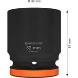 Bosch Douille d'impact PRO 32mm, 3/4", Clés mixtes à cliquet Noir