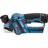 Bosch GHO 12V-20 Professional Noir, Bleu, Rouge 14500 tr/min, Rabot électrique Bleu/Noir, Noir, Bleu, Rouge, 14500 tr/min, 5,6 cm, 1,7 cm, 2,5 m/s², Batterie