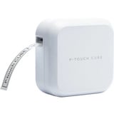 Brother PT-P710BTH - P-touch CUBE Plus - imprimante d’étiquettes rechargeable Bluetooth, Imprimante d'étiquettes Blanc, TZe, Transfert thermique, 180 x 360 DPI, 20 mm/sec, Avec fil &sans fil, Noir