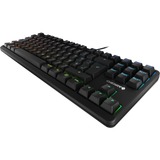 CHERRY G80-3000N RGB TKL clavier Universel USB QWERTY US International Noir Noir, Layout EU (QWERTY), Cherry MX Red Silent, 80% (TKL), Avec fil, USB, Clavier mécanique, QWERTY, LED RGB, Noir