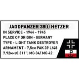 COBI Jagdpanzer 38(t) "Chwat" (Brave), Jouets de construction 