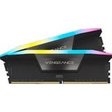 Corsair Vengeance RGB 64 Go DDR5-6600 (2x 32 Go) mémoire vive Noir, CMH64GX5M2B6600C32, XMP 3.0