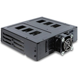 DeLOCK Cadre amovible 5,25″ pour 8 x 2,5″ HDD / SSD SATA ou SAS avec serrure, Cadre de montage 