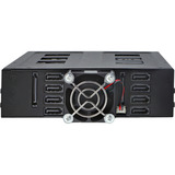 DeLOCK Cadre amovible 5,25″ pour 8 x 2,5″ HDD / SSD SATA ou SAS avec serrure, Cadre de montage 