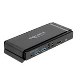 DeLOCK DisplayPort 1.4, 8K 60Hz, USB 3.2 Gen 1, Audio, Switch KVM Gris/Noir