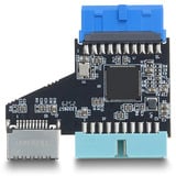 DeLOCK Interne prise à broches 20 broches vers connecteur à broches 20 broches et prise Type-E Key A, Adaptateur 