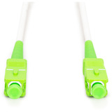 Digitus Câble de raccordement fibre optique simplex, renforcé en acier, monomode, SC/APC > SC/APC Blanc