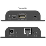 Digitus Extendeur vidéo 4K USB-C > HDMI, 200 mètres, Extension HDMI Noir
