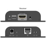 Digitus Extendeur vidéo 4K USB-C > HDMI, 200 mètres, Extension HDMI Noir