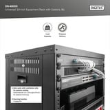Digitus Rack universel 19 pouces avec roulettes, Boîtier de serveur en rack Noir