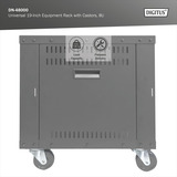 Digitus Rack universel 19 pouces avec roulettes, Boîtier de serveur en rack Noir