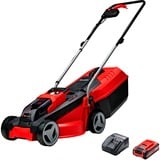 EINHELL GE-CM 18/30 Li (1x3,0Ah) Tondeuse à gazon poussée Batterie Noir, Rouge Rouge/Noir, 0Ah), Tondeuse à gazon poussée, 150 m², 30 cm, 3 cm, 7 cm, Lames cylindriques