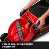 EINHELL GE-CM 18/30 Li (1x3,0Ah) Tondeuse à gazon poussée Batterie Noir, Rouge Rouge/Noir, 0Ah), Tondeuse à gazon poussée, 150 m², 30 cm, 3 cm, 7 cm, Lames cylindriques