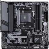 GIGABYTE AORUS B550M GAMING X WIFI6 Carte mère - Processeurs AMD Ryzen 5000, VRM 5+3 phases, jusqu'à 3200 MHz DDR4, 1x M.2 PCIe 4.0 + 1x M.2 PCIe 3.0, Wi-Fi 6, LAN 1 GbE, USB 3.2 Gen 1 carte mère socket AM4 Noir/gris, VRM 5+3 phases, jusqu'à 3200 MHz DDR4, 1x M.2 PCIe 4.0 + 1x M.2 PCIe 3.0, Wi-Fi 6, LAN 1 GbE, USB 3.2 Gen 1, AMD, Emplacement AM4, AMD Ryzen 3000 Series, AMD Ryzen 4000 Series, AMD Ryzen 5000 Series, Emplacement AM4, DDR4-SDRAM, 128 Go