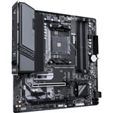 GIGABYTE AORUS B550M GAMING X WIFI6 Carte mère - Processeurs AMD Ryzen 5000, VRM 5+3 phases, jusqu'à 3200 MHz DDR4, 1x M.2 PCIe 4.0 + 1x M.2 PCIe 3.0, Wi-Fi 6, LAN 1 GbE, USB 3.2 Gen 1 carte mère socket AM4 Noir/gris, VRM 5+3 phases, jusqu'à 3200 MHz DDR4, 1x M.2 PCIe 4.0 + 1x M.2 PCIe 3.0, Wi-Fi 6, LAN 1 GbE, USB 3.2 Gen 1, AMD, Emplacement AM4, AMD Ryzen 3000 Series, AMD Ryzen 4000 Series, AMD Ryzen 5000 Series, Emplacement AM4, DDR4-SDRAM, 128 Go