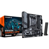 GIGABYTE B550M GAMING X WIFI6 Carte mère - Processeurs AMD Ryzen 5000, VRM 5+3 phases, jusqu'à 3200 MHz DDR4, 1x M.2 PCIe 4.0 + 1x M.2 PCIe 3.0, Wi-Fi 6, LAN 1 GbE, USB 3.2 Gen 1 carte mère socket AM4 Noir/gris, VRM 5+3 phases, jusqu'à 3200 MHz DDR4, 1x M.2 PCIe 4.0 + 1x M.2 PCIe 3.0, Wi-Fi 6, LAN 1 GbE, USB 3.2 Gen 1, AMD, Emplacement AM4, AMD Ryzen 3000 Series, AMD Ryzen 4000 Series, AMD Ryzen 5000 Series, Emplacement AM4, DDR4-SDRAM, 128 Go