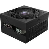 GIGABYTE GP-AE850PM PG5 alimentation  modulaire 850 watt Noir, 1x 12VHPWR, 6x PCIe, 80 PLUS Platinum, Conception entièrement modulaire, Ventilateur de 120 mm, Compatible ATX 3.0, Prise EU, 850 W, 100 - 240 V, 50/60 Hz, 12 A, Actif, 125 W