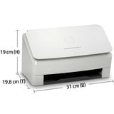 HP Scanjet Enterprise Flow 5000 s5 Alimentation feuille à feuille de scanner 600 x 600 DPI A4 Blanc, Scanner à feuilles Gris, 216 x 3100 mm, 600 x 600 DPI, Alimentation feuille à feuille de scanner, Blanc, CMOS CIS, 7500 pages