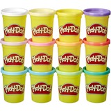 Hasbro – 12 Pots De Pate A Modeler - Couleurs Eté - 112 G Chacun, Pâte à modeler Pâte à modeler, Multicolore, Enfant, 12 couleurs, Entraînement à la motricité, Apprentissage des couleurs, Apprentissage des formes, 1,34 kg