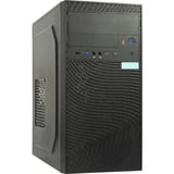 Inter-Tech  boîtier mini tower Noir | 2x USB-A | 2x USB-C
