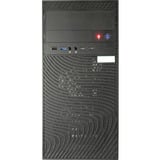 Inter-Tech  boîtier mini tower Noir | 2x USB-A | 2x USB-C