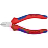 KNIPEX Pince coupante 70 05 125, Tenailles de cran Rouge/Bleu