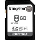 Kingston Industrial 8 GB SDHC, Carte mémoire Noir