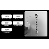 LG  32" 5K UHD Moniteur  Argent/Noir