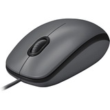Logitech M100 corded mice, Souris Gris, Ambidextre, Optique, USB Type-A, 1000 DPI, Gris