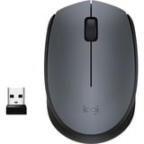 Logitech M170 Grey-K souris Ambidextre RF sans fil Optique 1000 DPI Gris, Ambidextre, Optique, RF sans fil, 1000 DPI, Gris